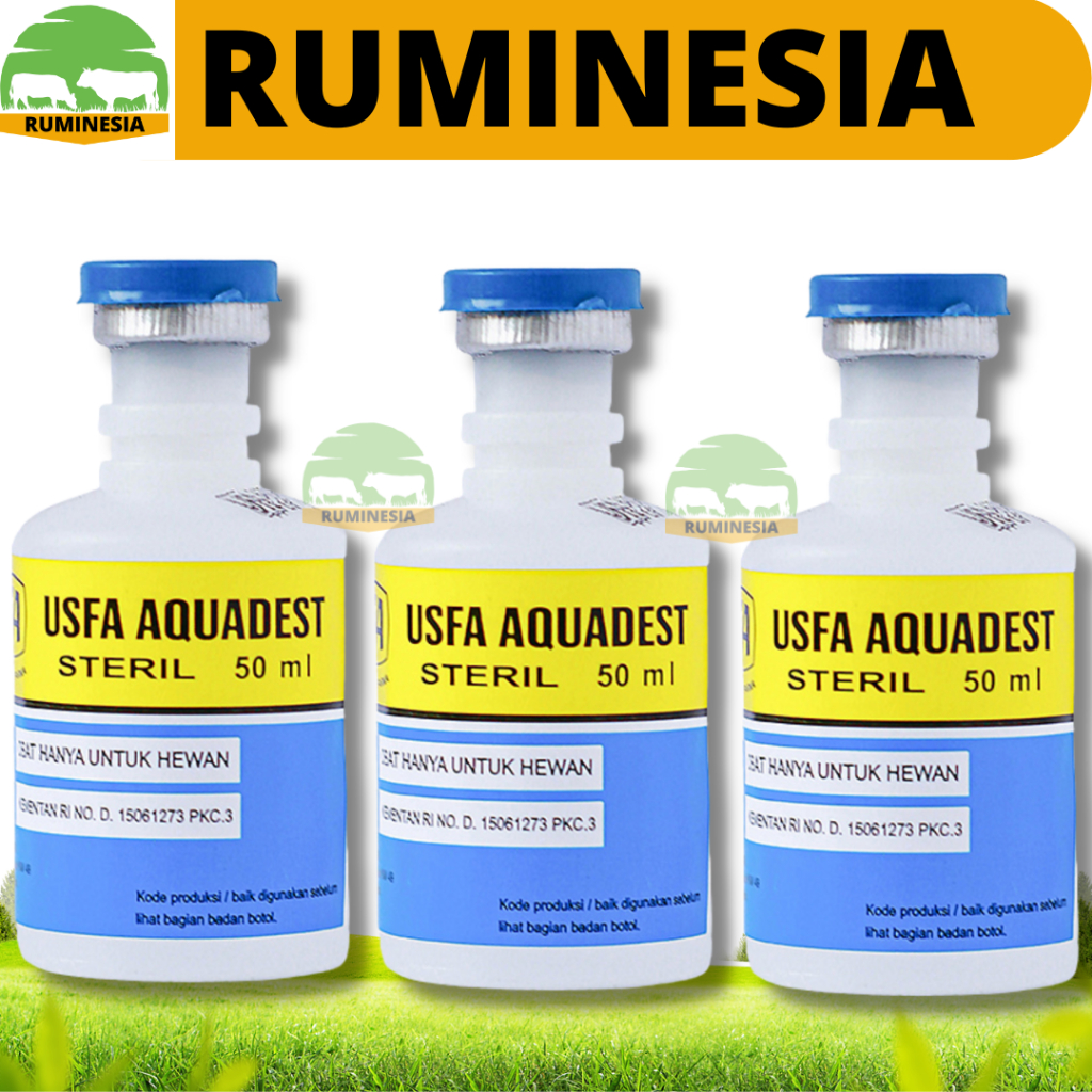 USFA AQUADEST 50ml - Aquades Air Streril