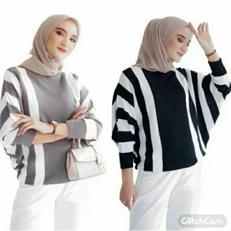 BATWING BIG STRIPE ZEBRA / LASPERAL BATWING POLET / BATWING BLOUSE ZEBRA / BATWING 2 WARNA / BATWING