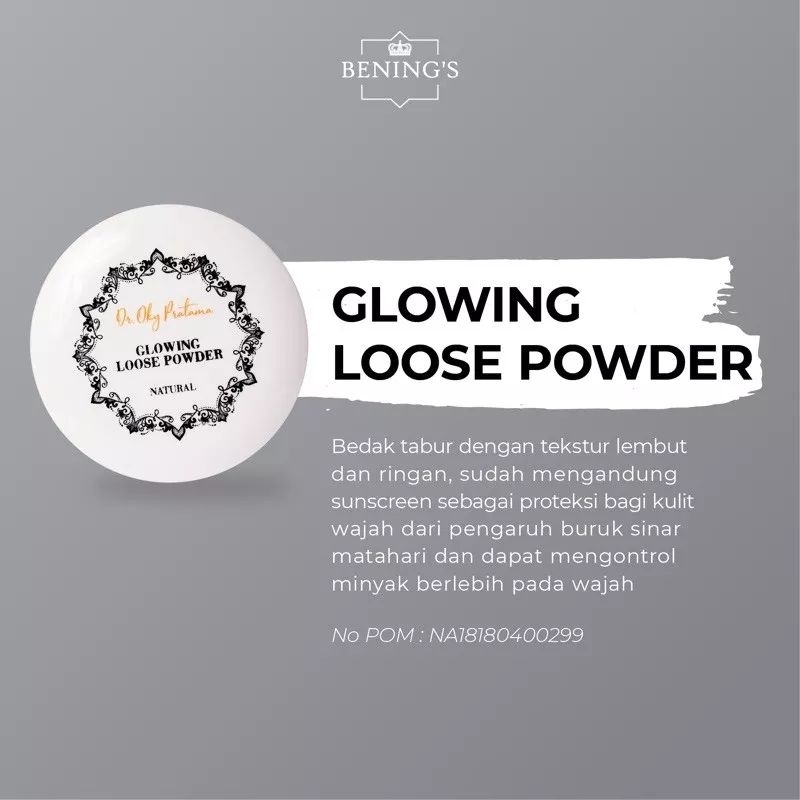 Loose Powder Benings Clinic By Dr.Oky Pratama Bedak Bening's Glowing