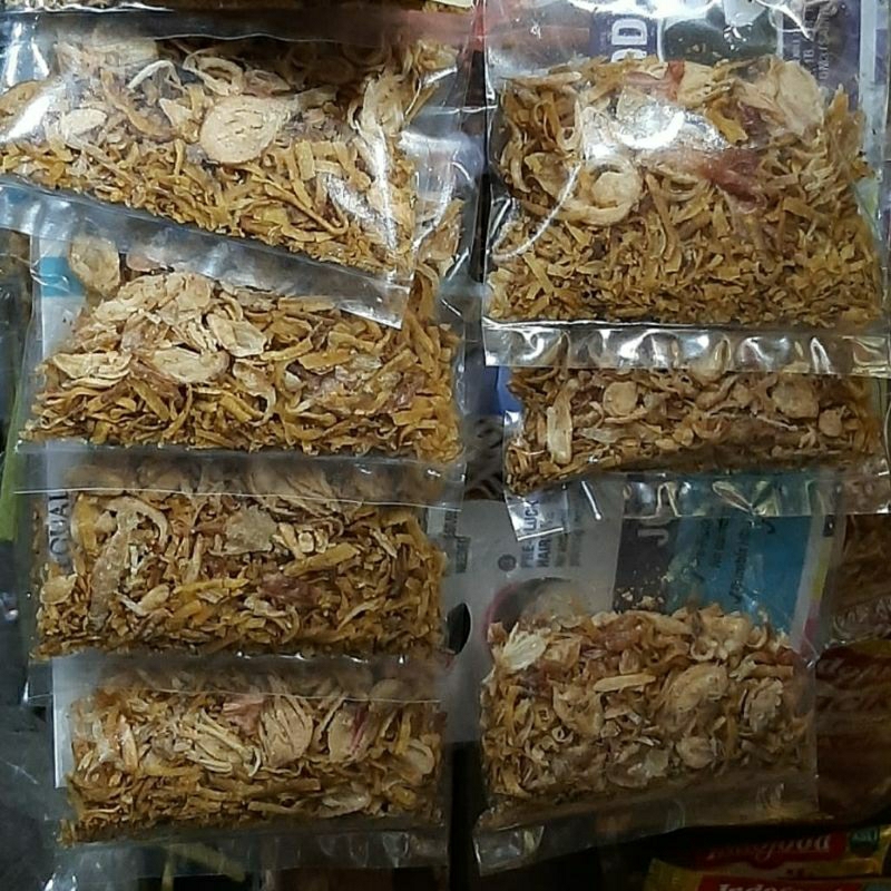 

Bawang goreng 1 sachet kecil