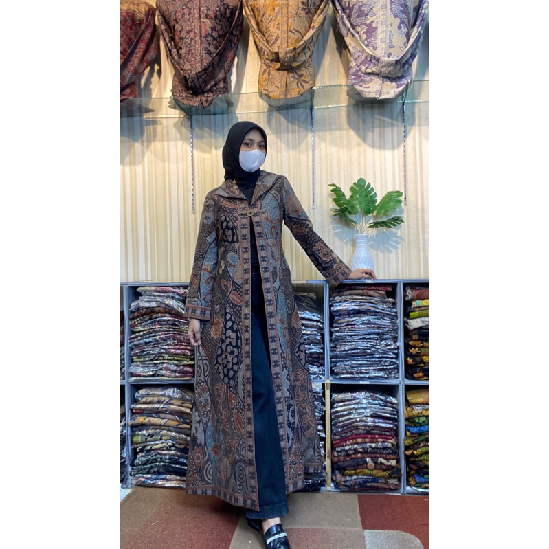 Sahila Outer/Gamis Outer Batik Wanita/ By lokatarabatik