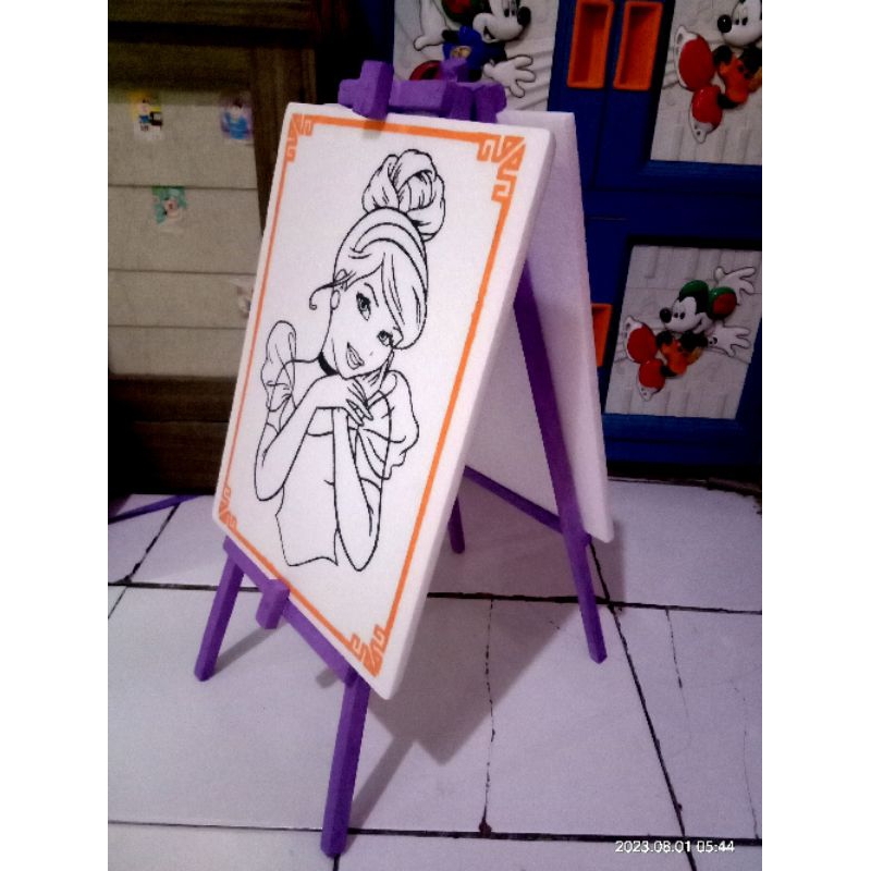 

meja / stand melukis dua sisi untuk styrofoam 30x40