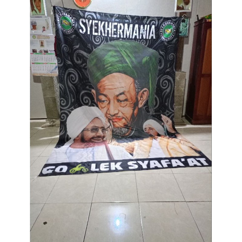 bendera sholawat ngolek syafaat ukuran 300x200 cm