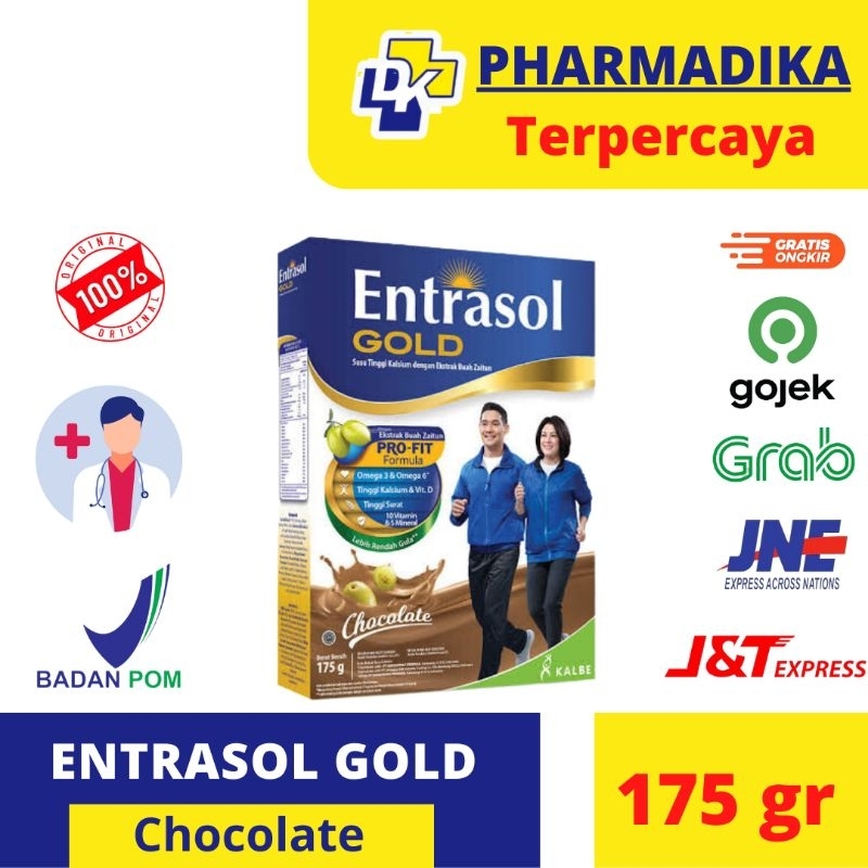 

ENTRASOL GOLD VANILA COKLAT 175 GR - SUSU BUBUK TINGGI KALSIUM DEWASA (tanyakan stok terlebih dahulu)