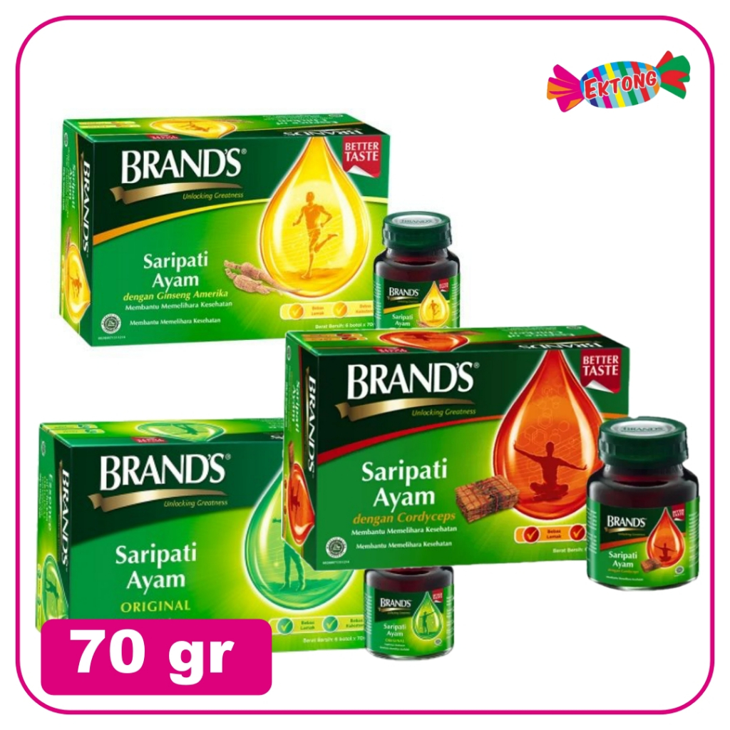 BRAND'S ESSENCE OF CHICKEN / SARI PATI AYAM 70GR Suplemen Kesehatan