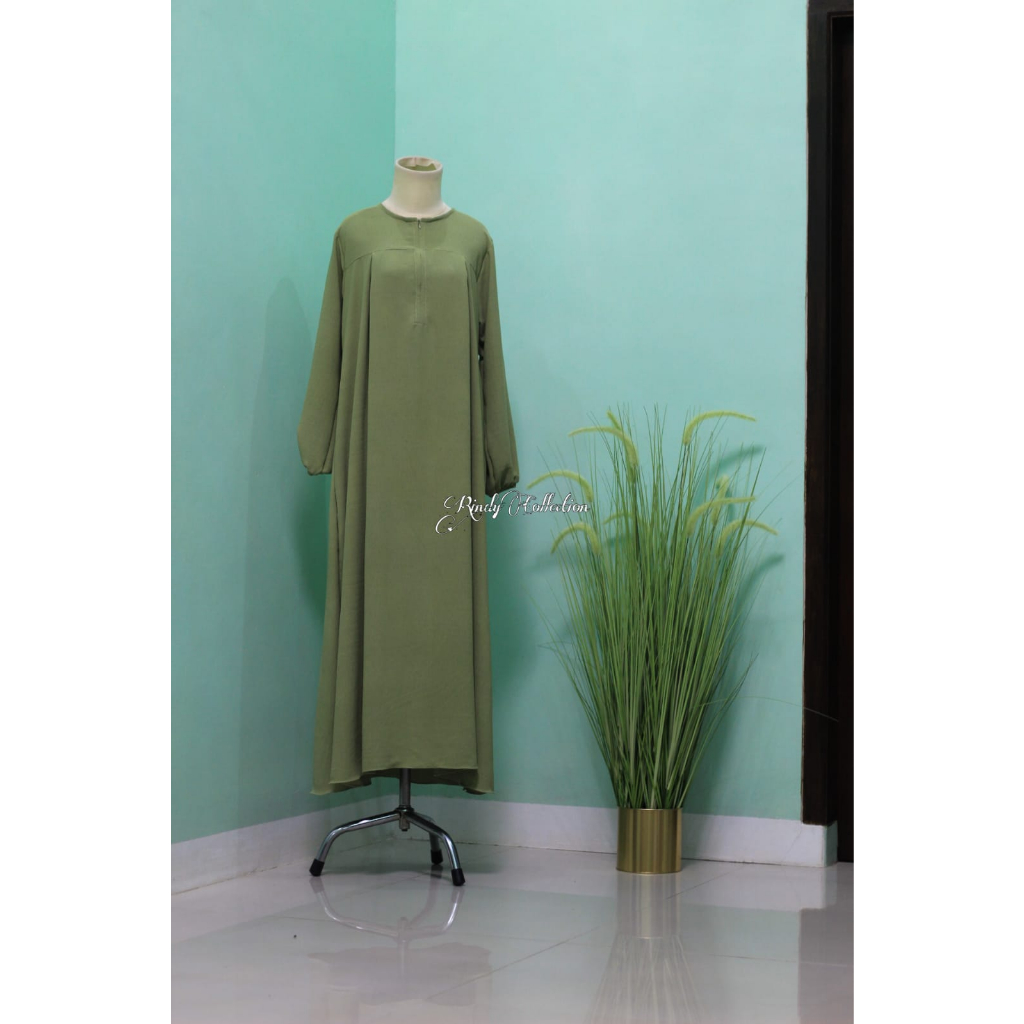 NAURA DRES | GAMIS POLOS CUBIT | FASHION WANITA