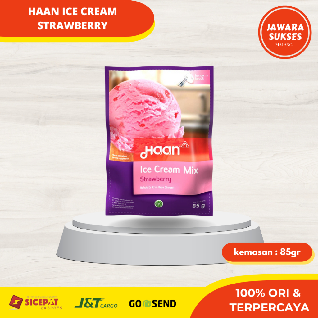 

[85gr] Haan Ice Cream Strawberry | Haan Ice Cream Stroberi | Ice cream Instant