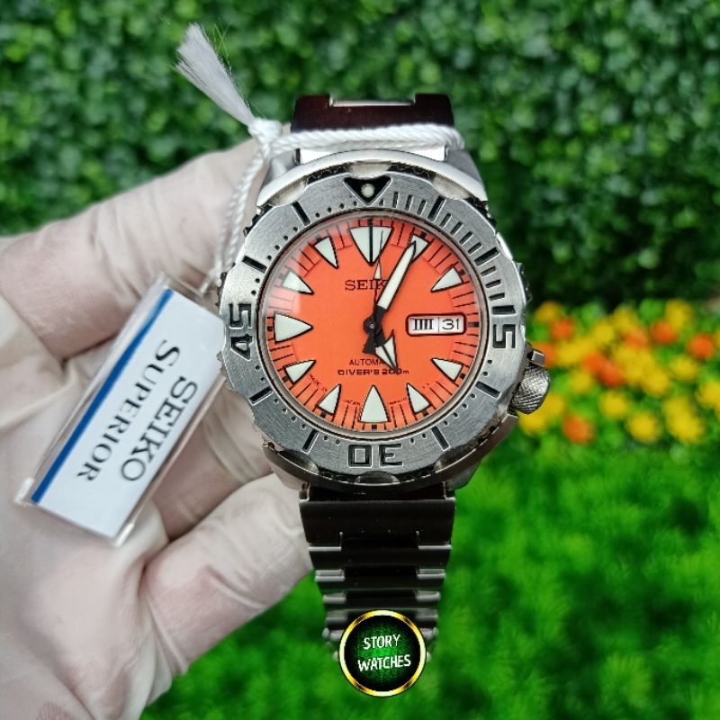 SEIKO Monster SRP309 SRP309J SRP309J1 SRP309J2 Made In Japan Dracula Aka Orange Fang Gen2 JDM