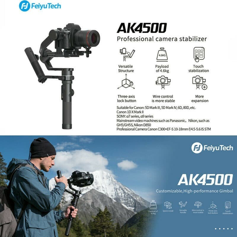 Feiyu AK4500 PRO AK4500PRO 3-Axis Gimbal Stabilizer