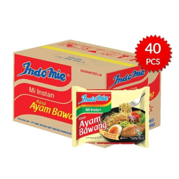 

Indomie rasa ayam bawang 1 dus isi 40pcs