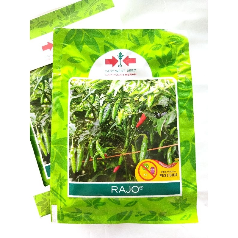 Benih rawit hijau RAJO cap panah merah, tahan layu