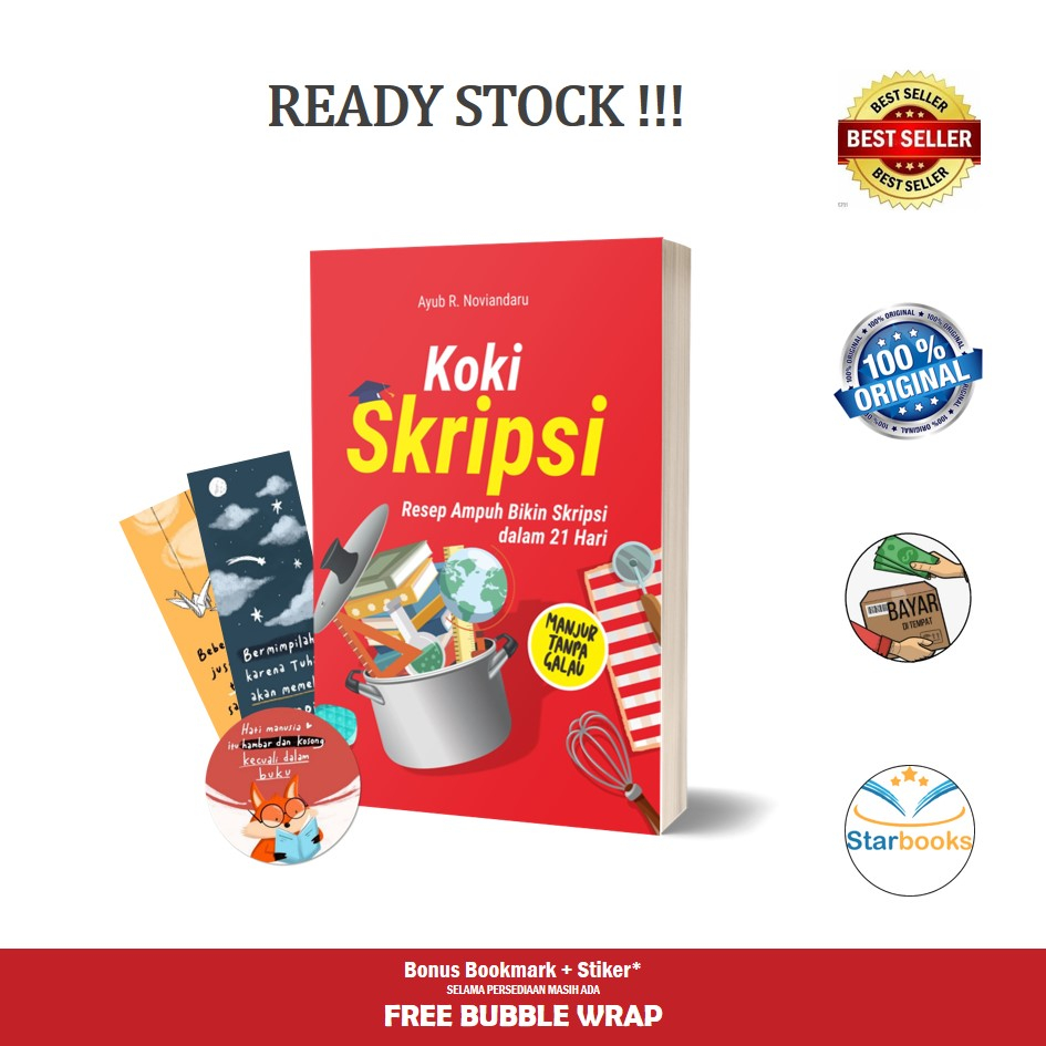 Buku Koki Skripsi : Resep Ampuh Bikin Skripsi Dalam 21 Hari - Araska (Referensi)