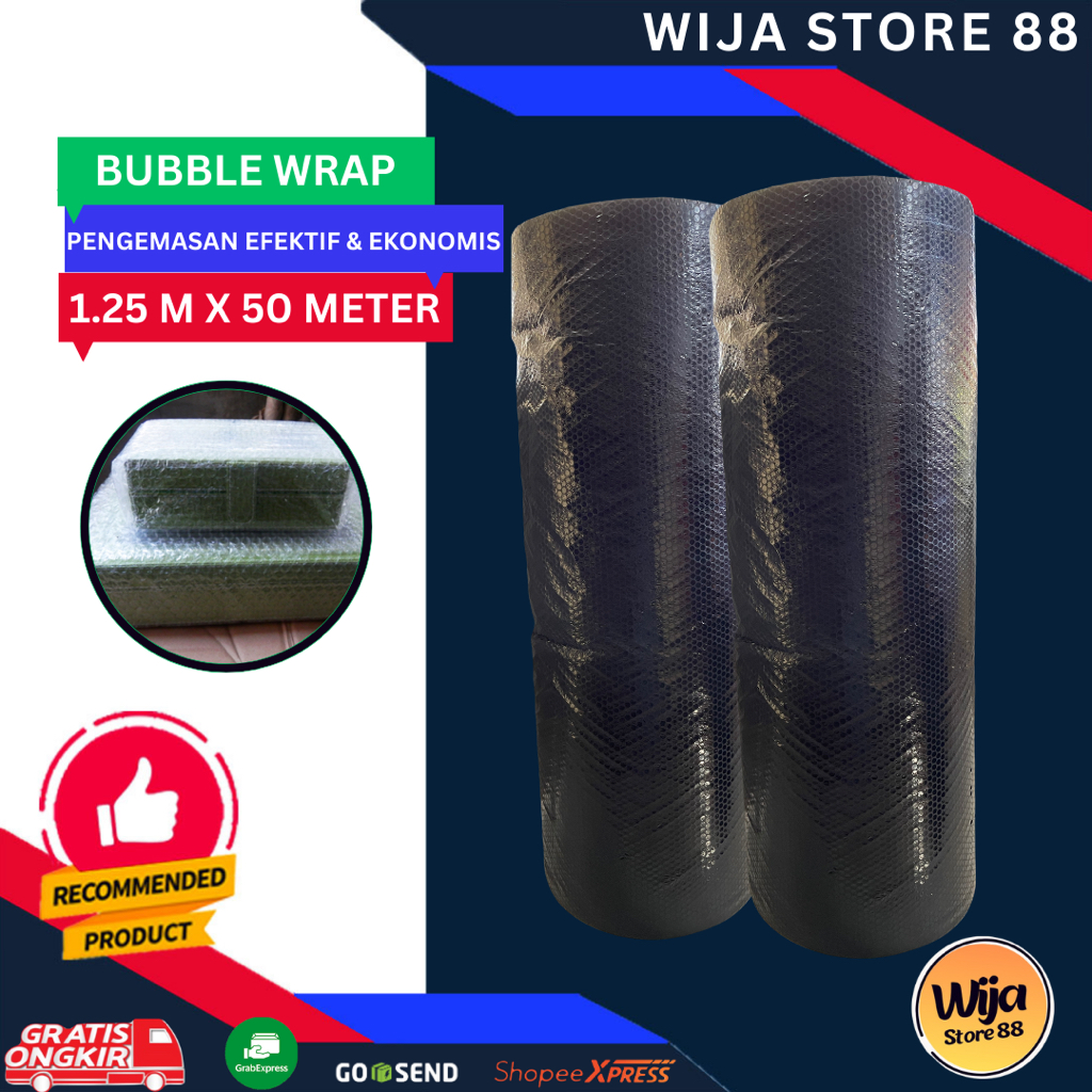 

BUBBLE WRAP TEBAL MURAH 3KG UKURAN 50 METER X 125 CM / BUBBLE WRAP MURAH