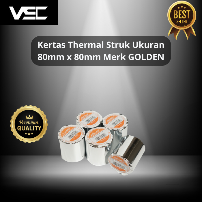 

KERTAS THERMAL STRUK 80x80mm MERK GOLDEN - MURAH DAN BERKUALITAS
