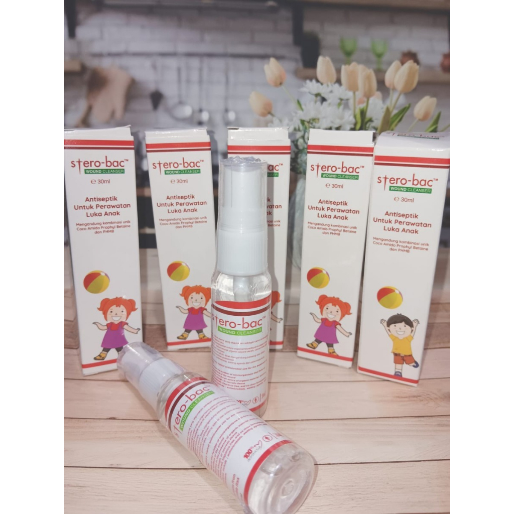 MH - Antiseptik pembersih luka untuk Anak - Sterobac Wound Cleanser 30ml
