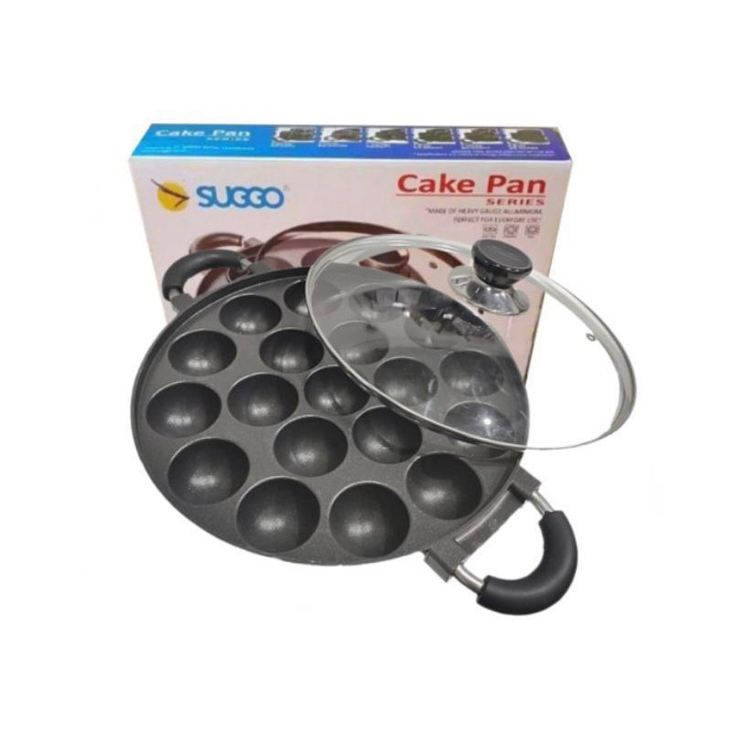 SUGGO Cake Pan / Cetakan Serabi Martabak Mini Anti Lengket/ Cetakan Takoyaki