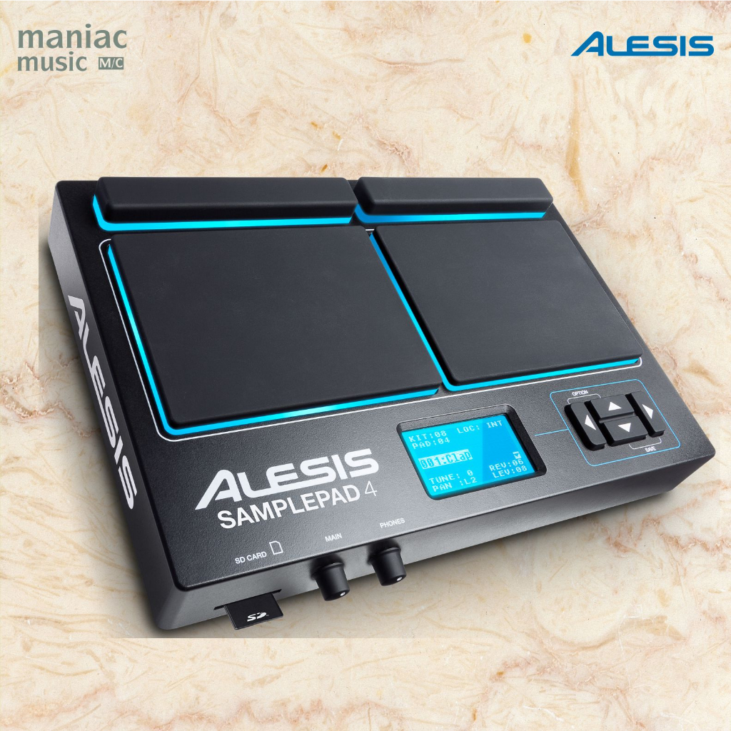 Alesis SAMPLEPAD 4 - Drum Pad Electric. Trigger. Sound Kits. MIDI. USB. Samples. Pedal Input Kick Hi