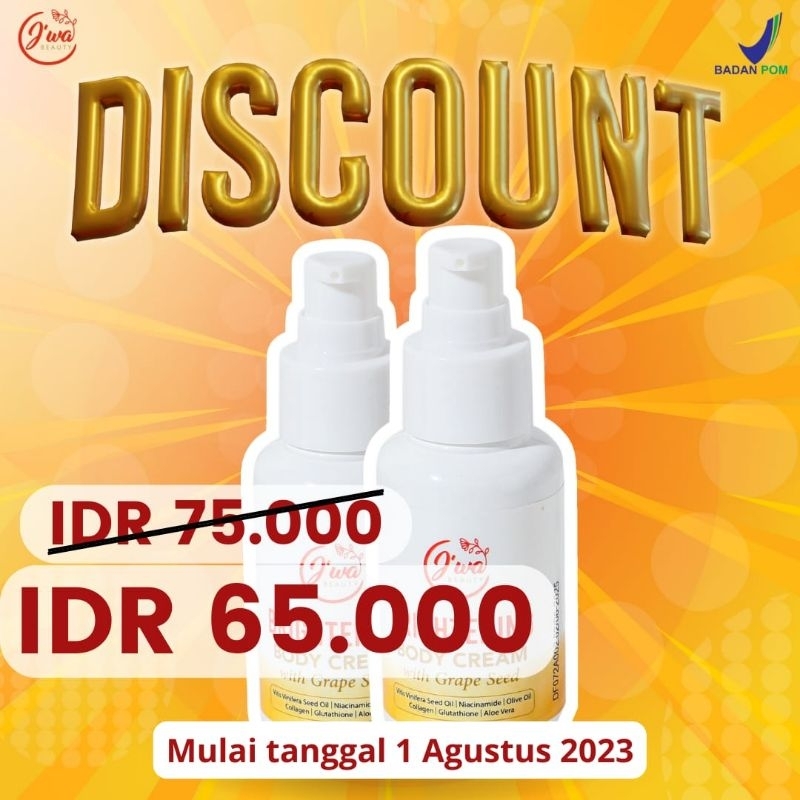 Body cream jiwa beauty