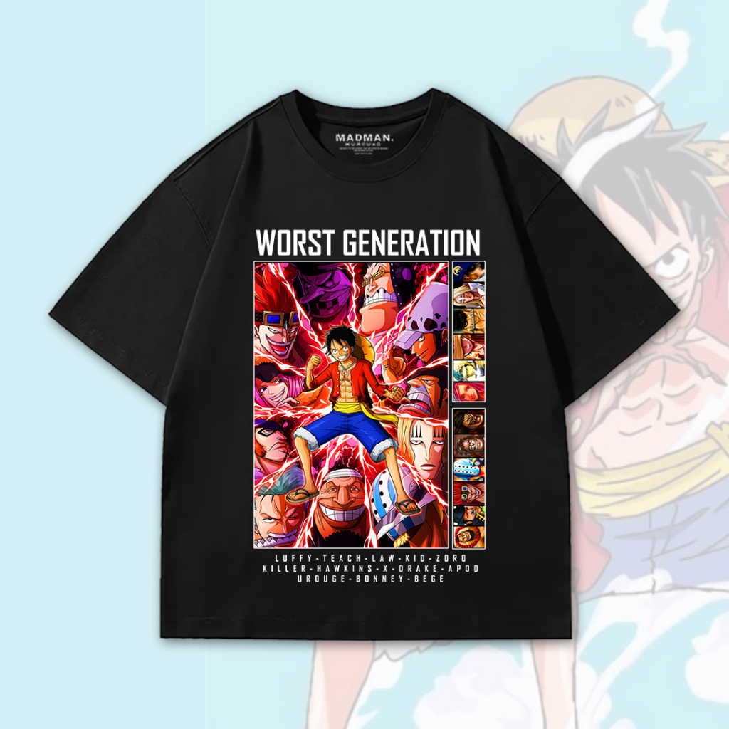MADMAN Kaos Anime Oversize ONE PIECE “WORTS GENERATION” | HO OP2-27