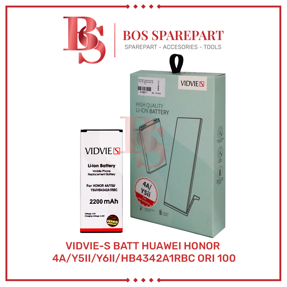 VIDVIE-S BATERAI HUAWEI HONOR 4A / Y5II / Y6II / HB4342A1RBC ORI 100 / BATTERY / BATRE