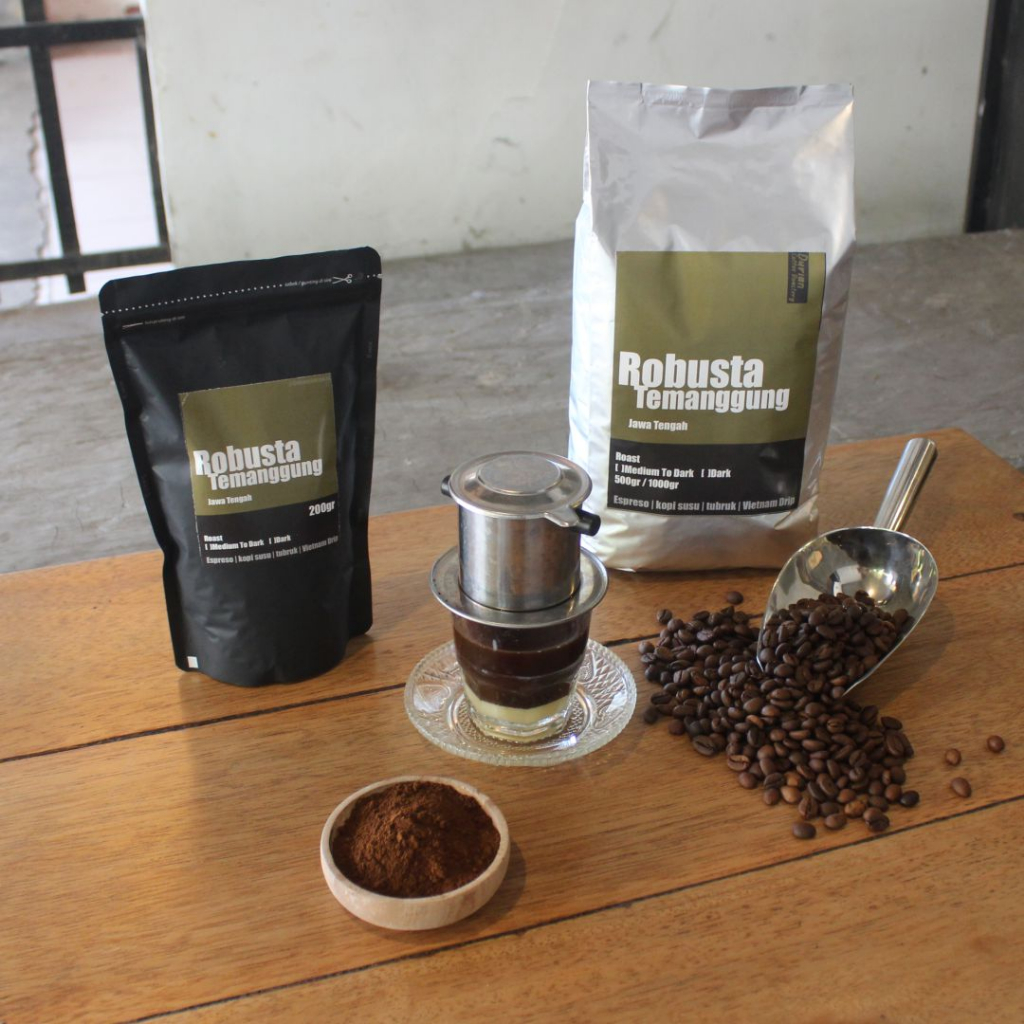 

Robusta Temanggung - Roast Bean / Bubuk / biji kopi Kualitas Super