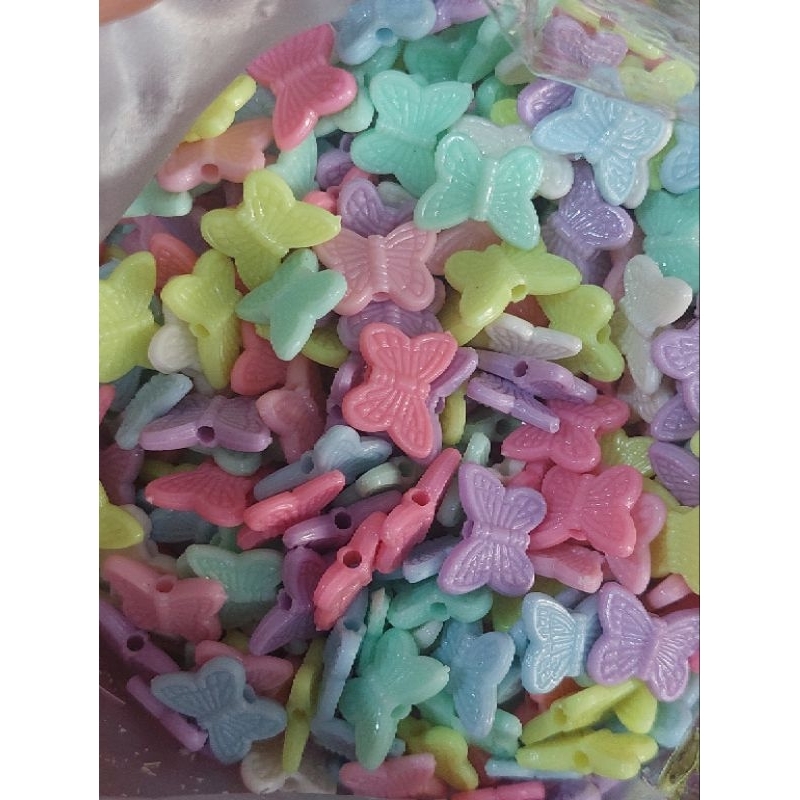50gram manik mute kupu warna pastel