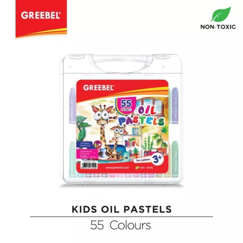 

Crayon Greebel Kids Oil Pastel Crayon 55 Color/ Warna