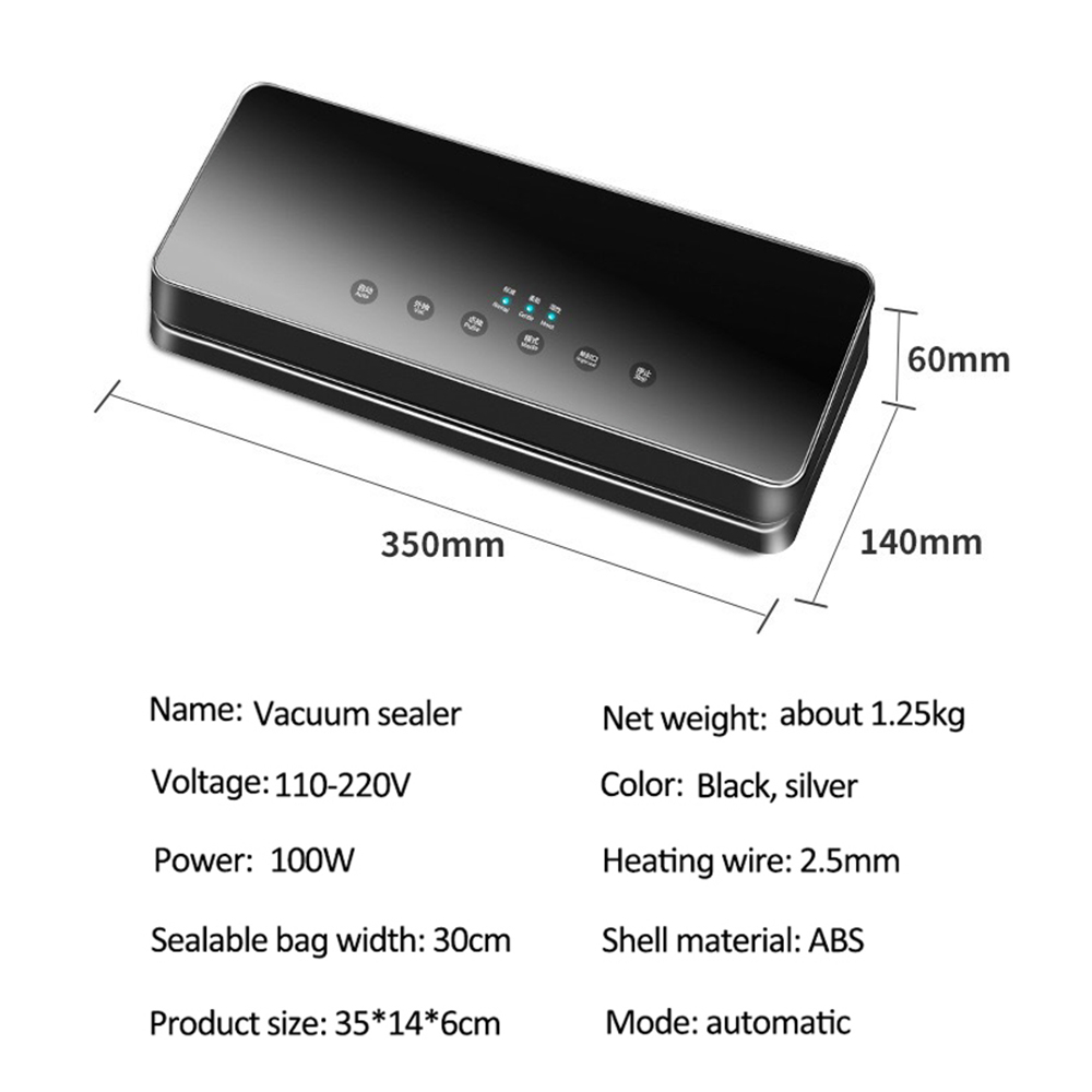 【Garansi！】Portable Food Vacuum Sealer Vakum Makanan Portable Untuk Makanan Basah dan Kering