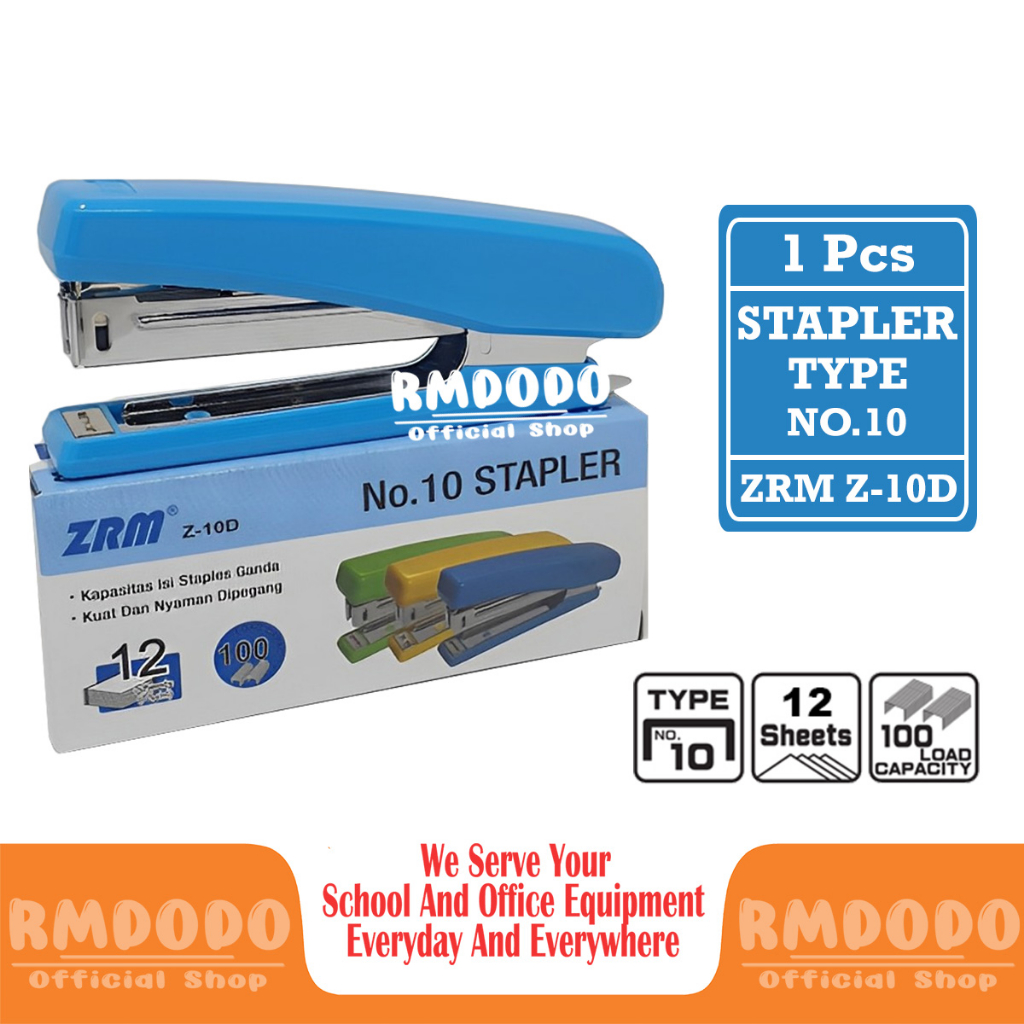 

Rmdodo - Stapler Z-10D Satuan [1 Pcs Stapler] / Stepler No.10 / Jepretan ZRM / Hekter Tipe No.10