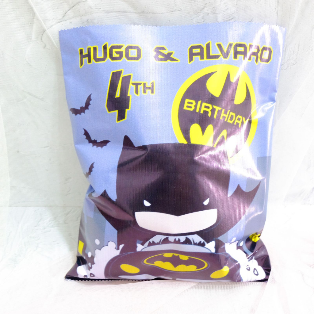 

Batman Chibi Pouch Snack Birthday / Kantong Souvenir Ulang Tahun