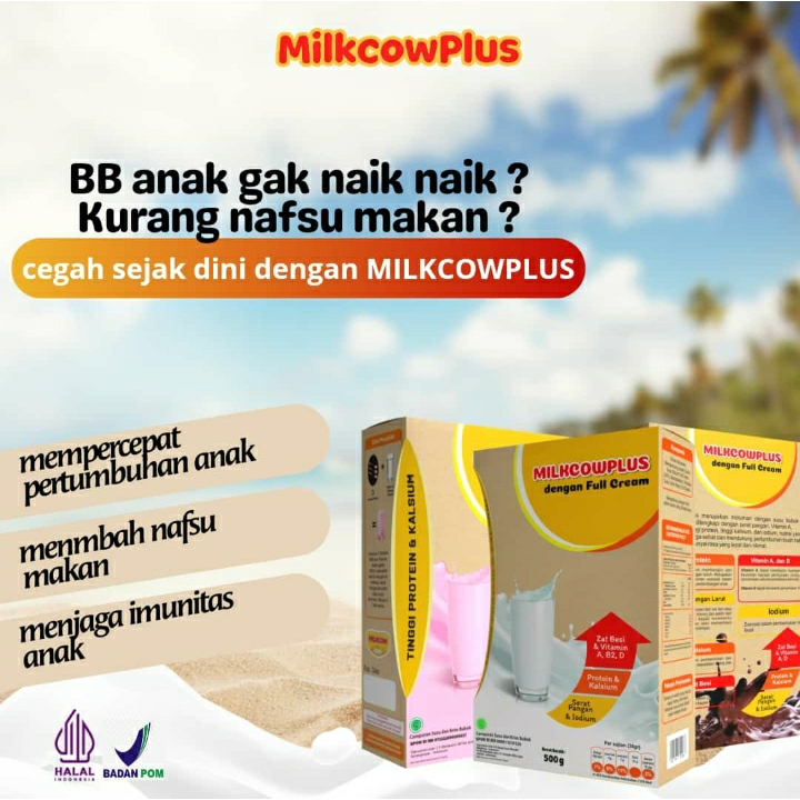 

COD MILKCOWPLUS (MILKCOW PLUS) SUSU UNTUK GEMUK DAN TINGGI ISI 500GR |MILKCOW |SK77 GOATMILK