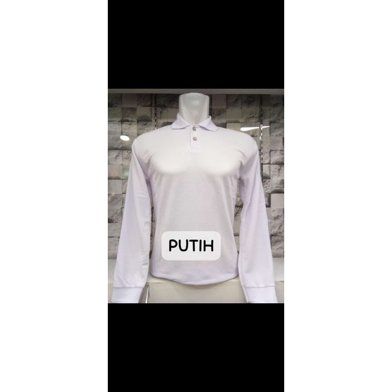 kaos kerah lengan panjang kaos berkerah lengan panjang kaos polo lengan panjang pria dan wanita
