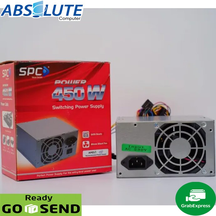 PSU SPC 450W Std Casing PC 450 W Power Supply ATX MATX