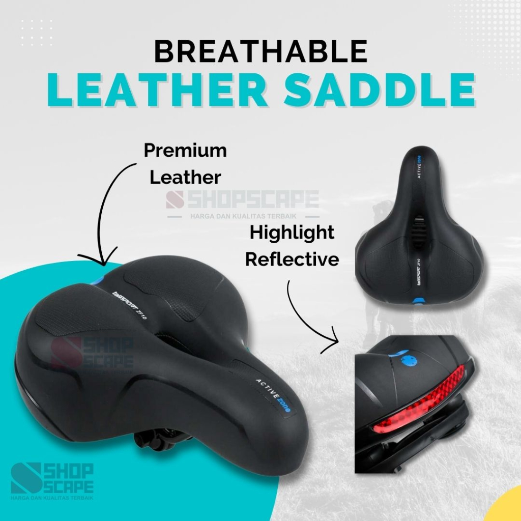 Sadel Sepeda Empuk Lebar Per Absorber / Saddle Sepeda MTB Universal