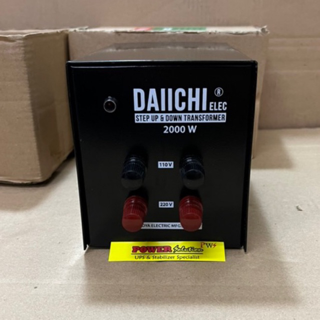 Daiichi 2000w Step up step down 220v ke 110v atau 110v ke 220v