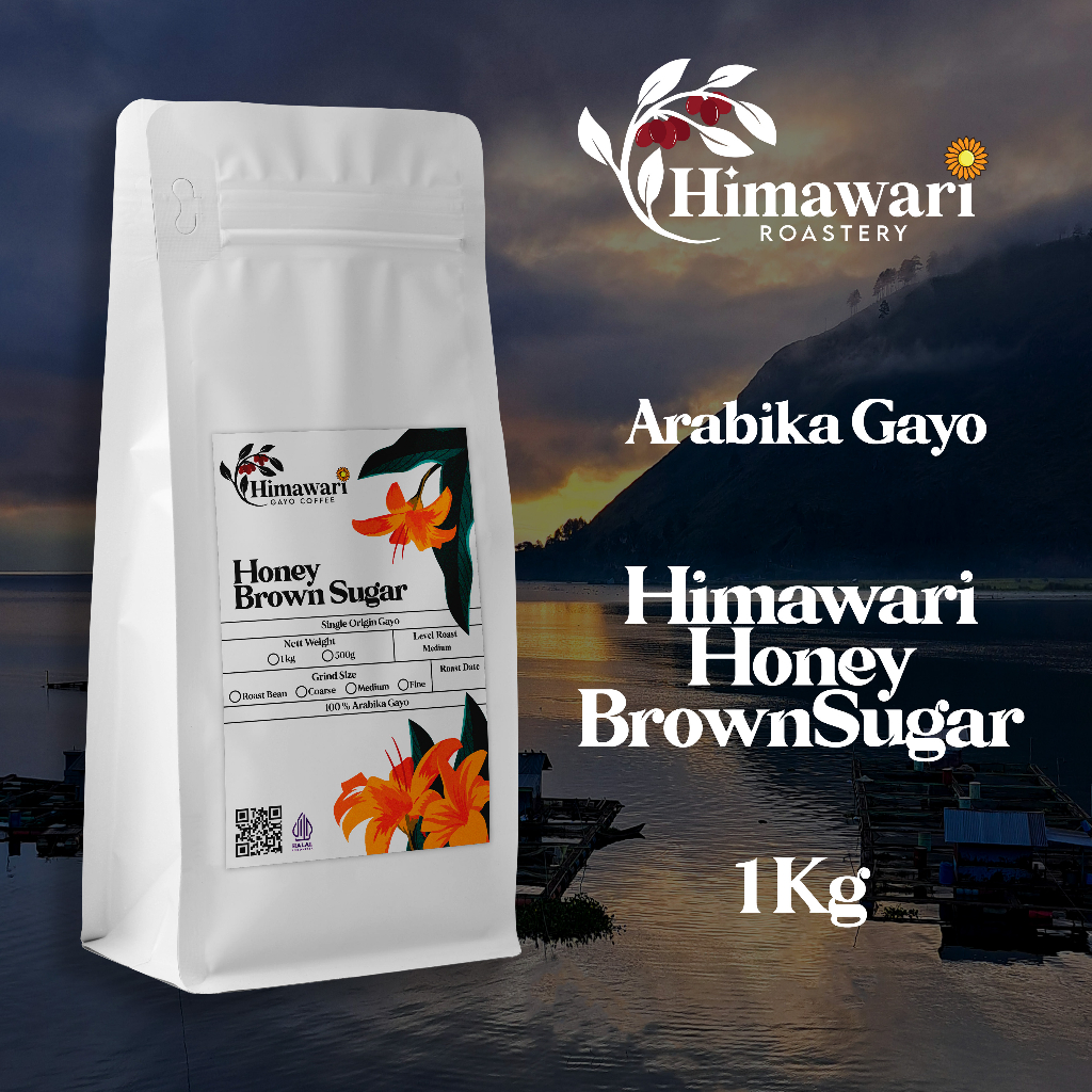 

Himawari Kopi Arabika Gayo Honey BrownSugar Roast Bean dan Bubuk Kopi 1 KG