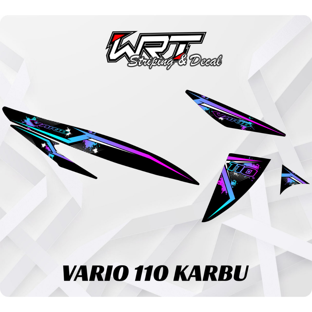 Striping Vario 110 Karbu - Stiker Decal Vario Karbu Rainbow