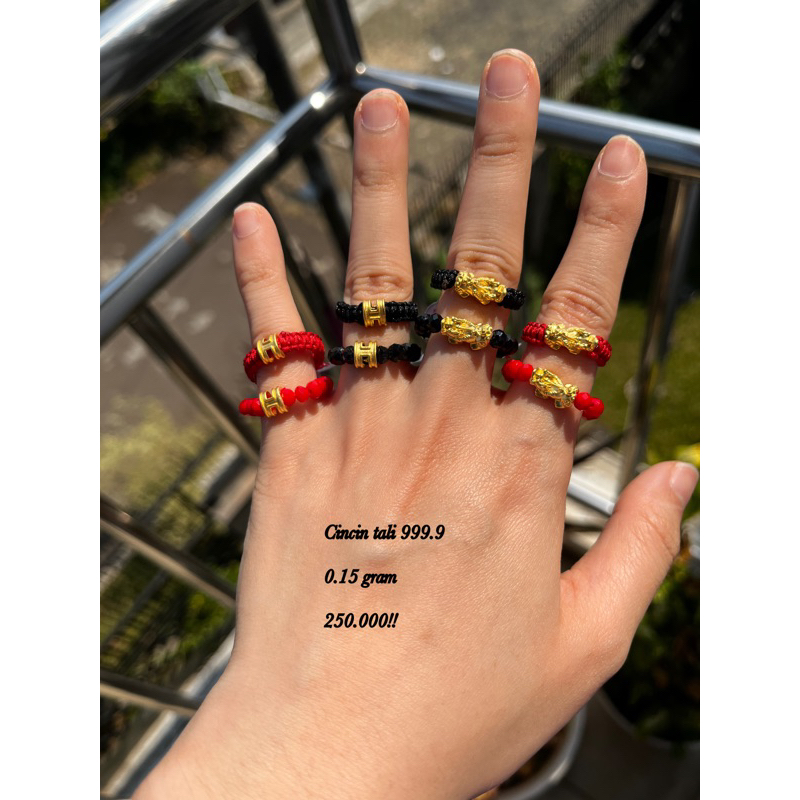 Cincin tali  naga emas gold