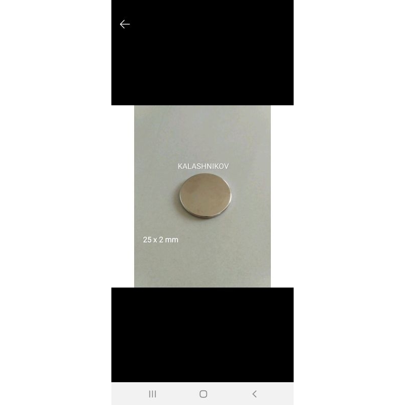 Magnet Neodymium Bulat Koin 25x2 mm 25x2mm