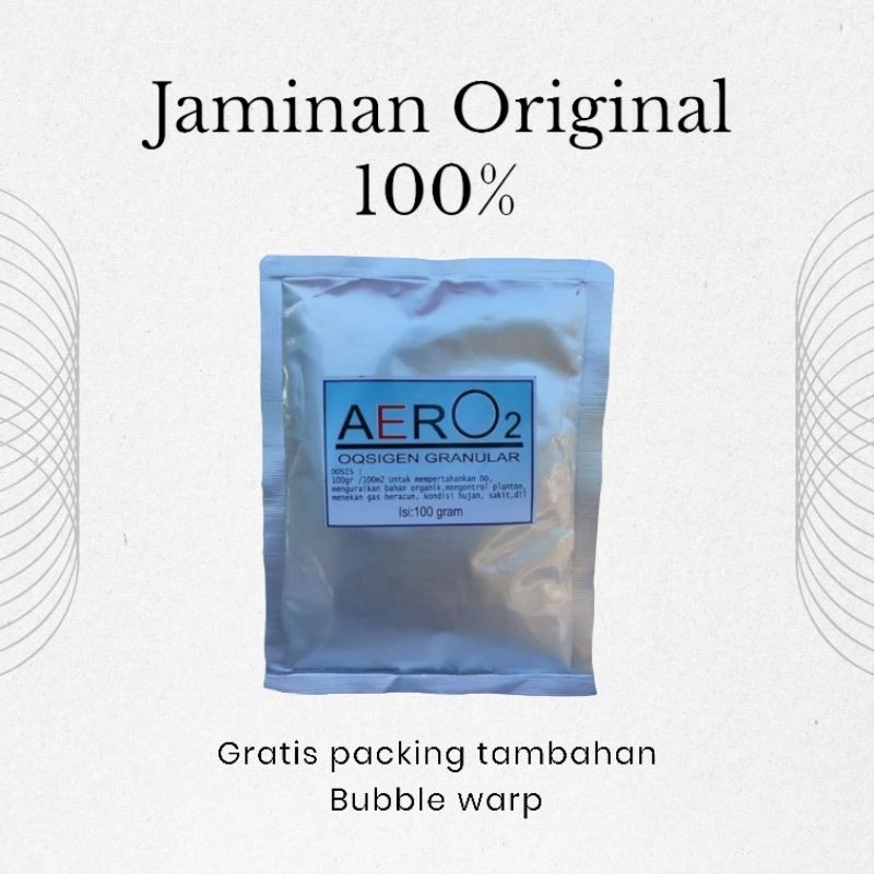 Boster aero2 oksigen granule 100 gram / oksigen granule / boster / boster aero2 / penambah oksigen k