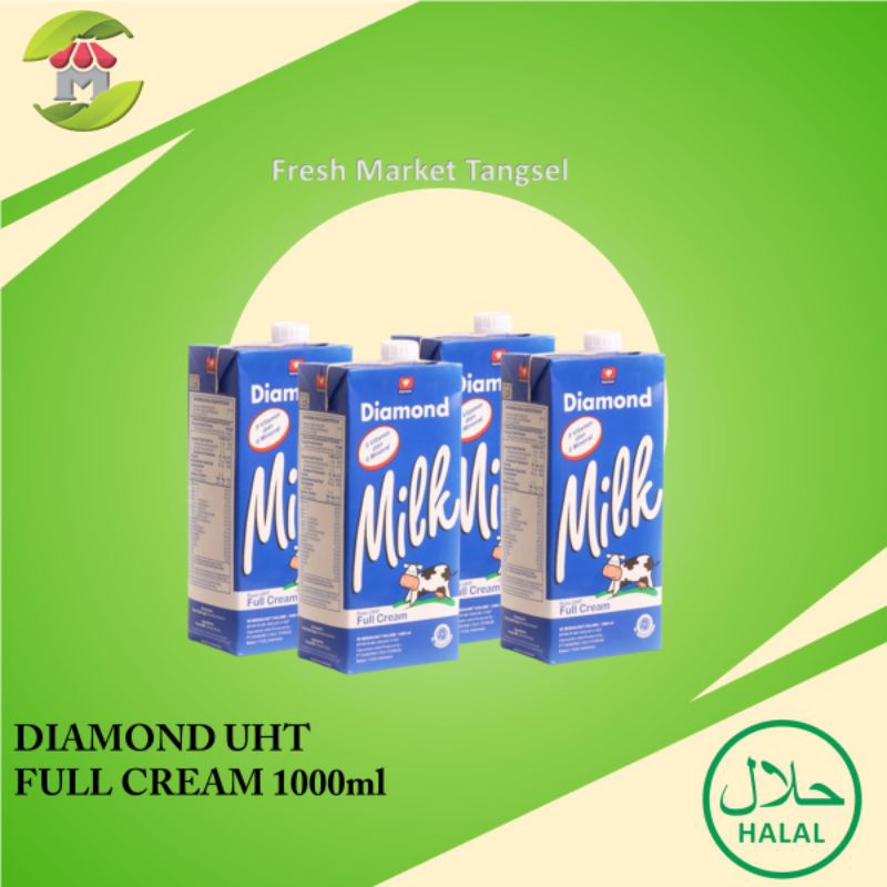 

Susu Full Cream UHT Diamond 1L