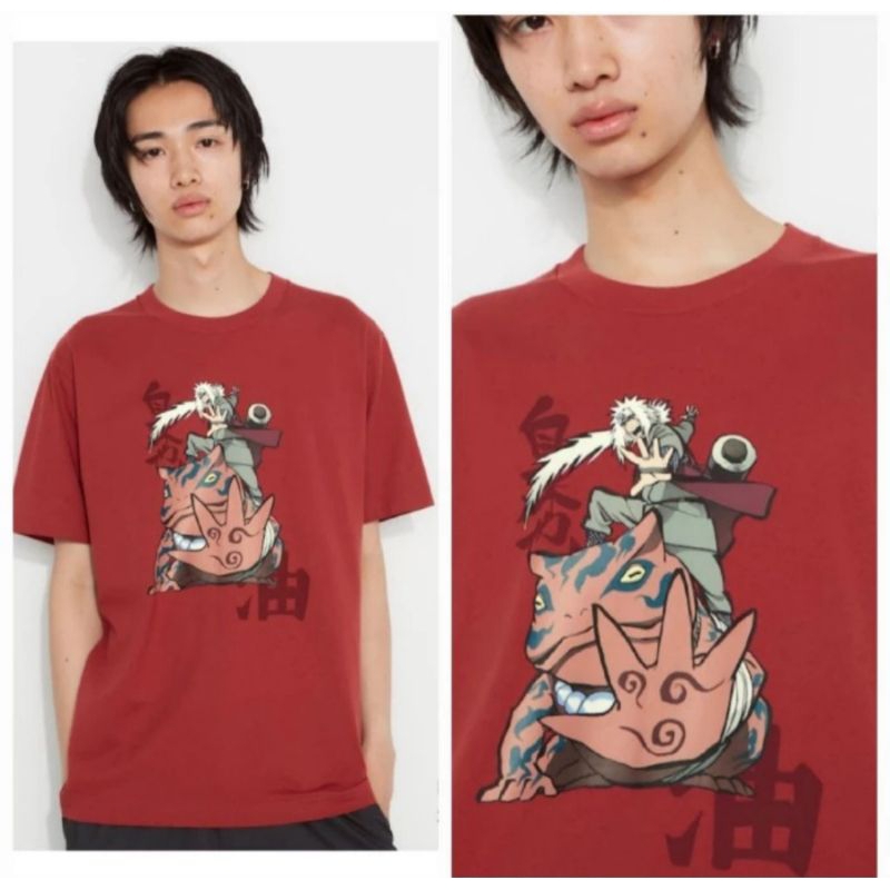 Kaos uniqlo UT Naruto merah New and Original