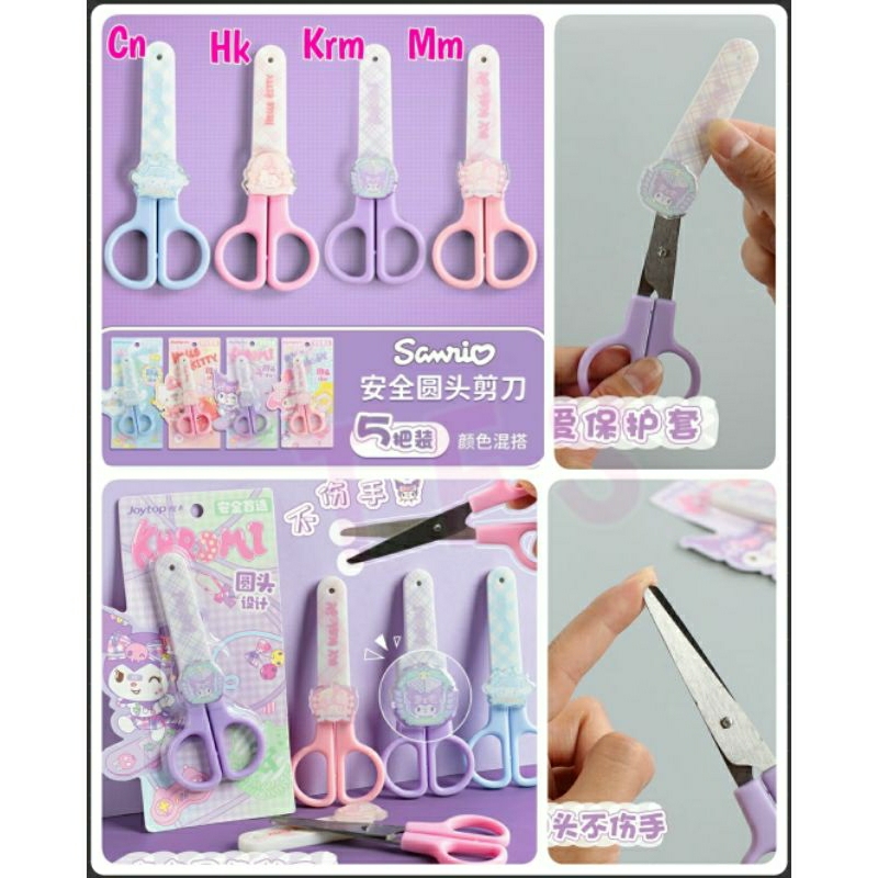 

GUNTING KERTAS UKURAN KECIL ANAK SANRIO ORI ADA TUTUP