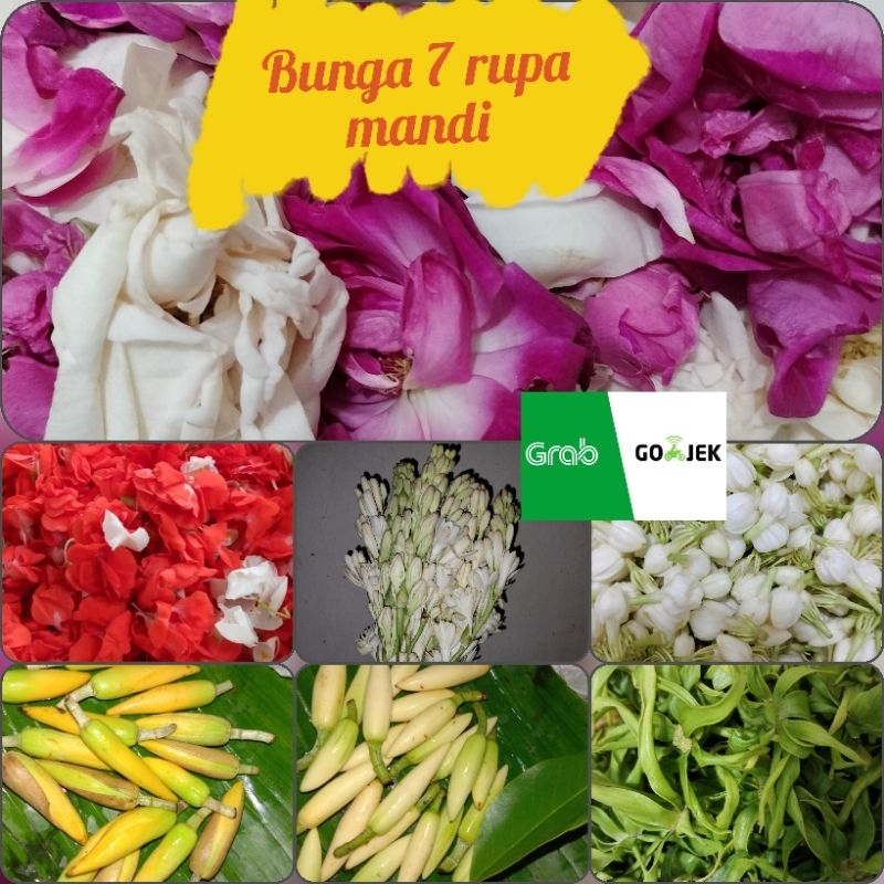 kembang 7 rupa / paket bunga untuk mandi bunga 7 rupa mawar melati