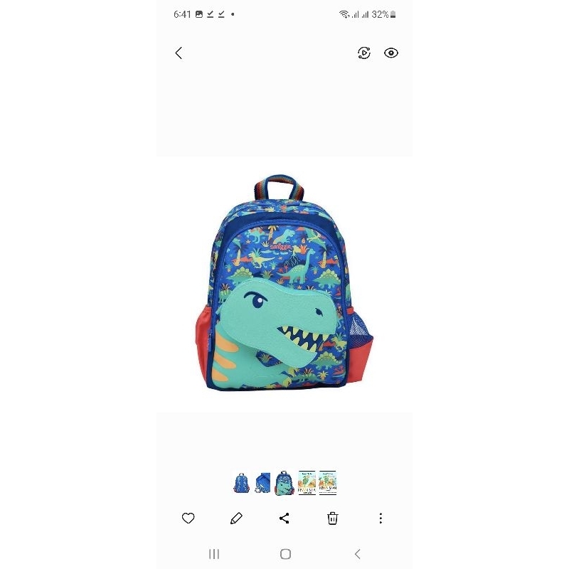 Smiggle Moving Dino Jr Backpack