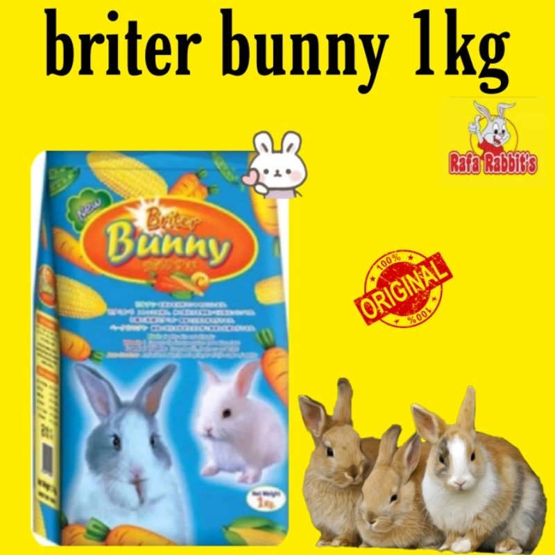 Pelet birter bunny import 1kg makanan kelinci pelet kelinci bernutrisi menggemukan kelinci