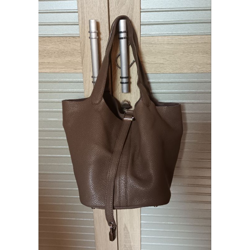 Picotin Handbag Kulit Asli lengkap key+gembok 2nd like new