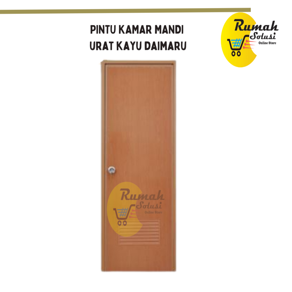 Pintu Kamar Mandi PVC Urat Kayu Daimaru