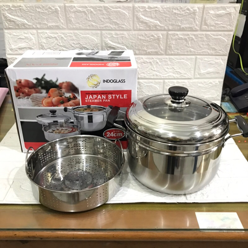 Panci kukus stainless panci stainless kukusan serbaguna