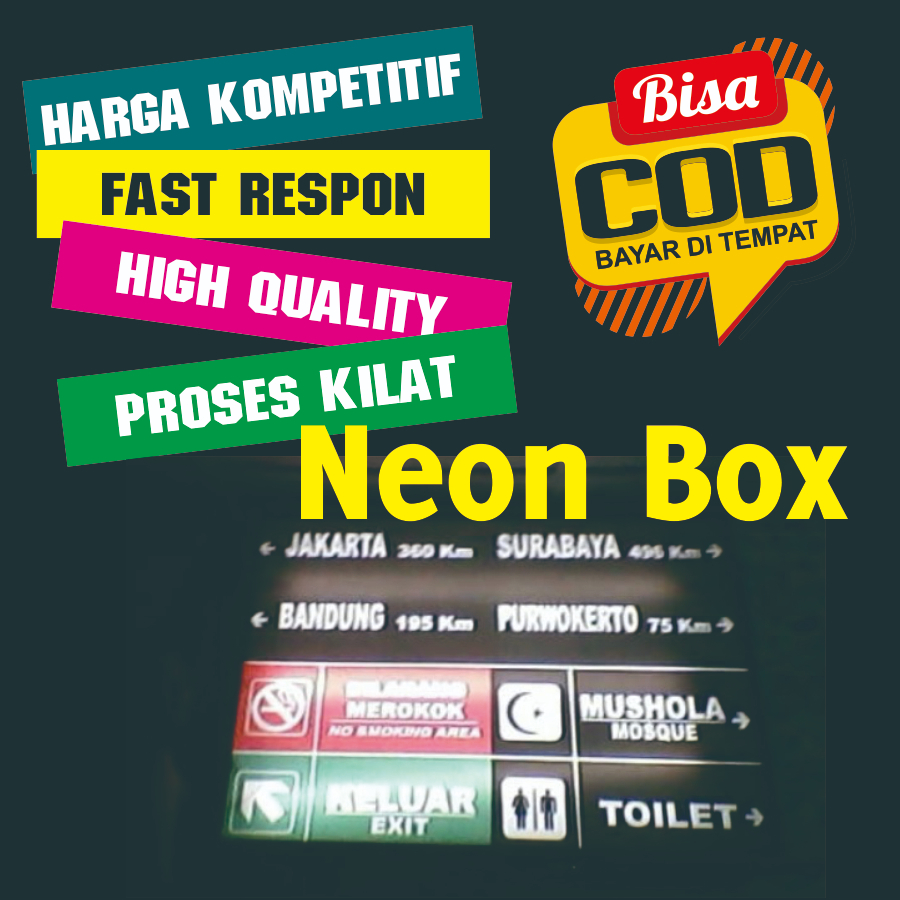 

Neon Box backlite dan Akrylic akrilik bisa Custom Design High Quality bisa Request